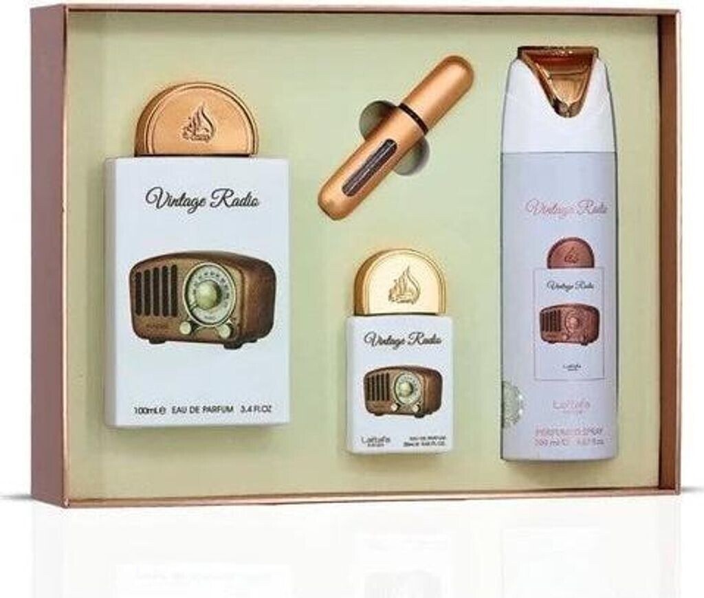 Lattafa Mini Gift Set (Vintage Radio) Unisex Set — 5
