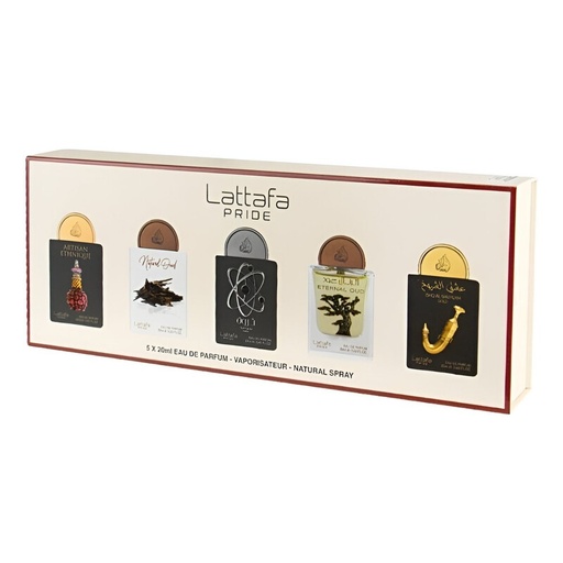 Lattafa Pride Mini Gift Set (Artisan Ethnique) 5 x 20 mL Unisex